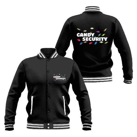 Candy Security Mom Dad Matching Birthday Costume Baseball Jackets