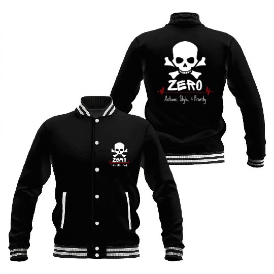 ZERO SKATEBOARD Baseball Jackets