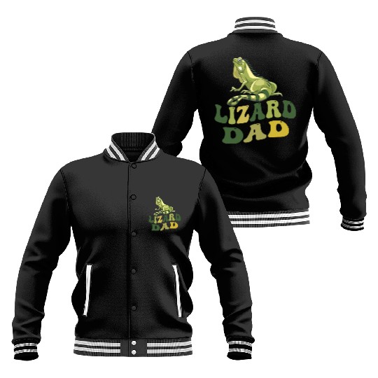 lizard dad Baseball Jackets
