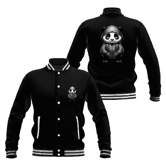 Streetwise Panda Cub Baseball Jackets