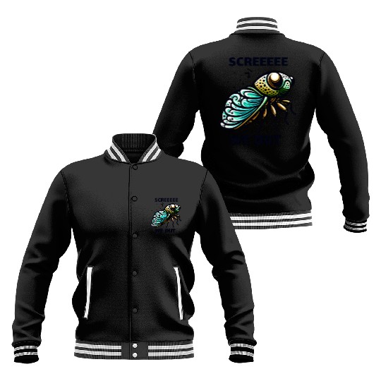 Funny Cicada Quote We Out Cicada Baseball Jackets