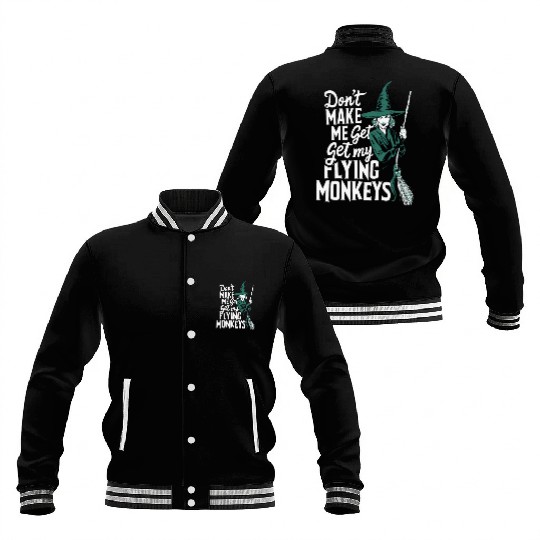 Funny Flying Monkeys Design Baseball Jackets
