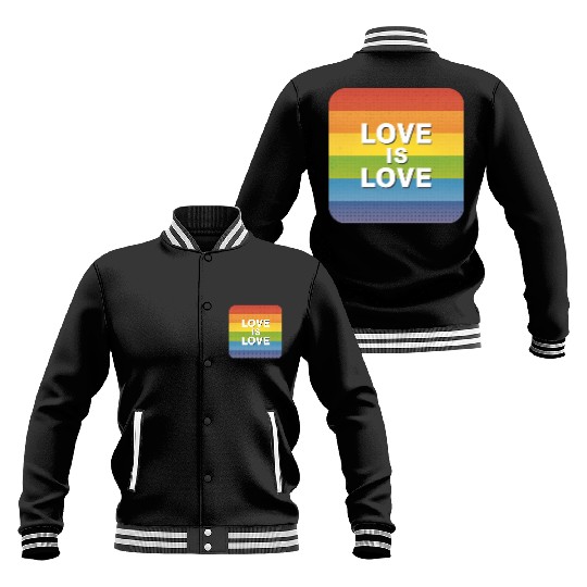 LGBTQ Love is Love Baseball Jackets