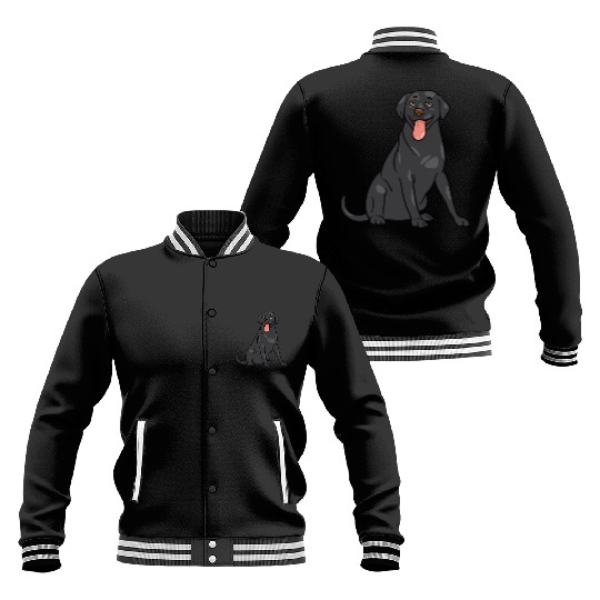 Dog - Black Lab Baseball Jackets