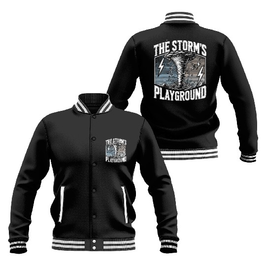 Tornado Chasing Adventures: Embrace Nature's Fury Baseball Jackets