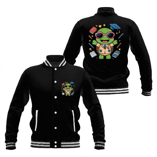 School Boy Turtle Baseball Jackets