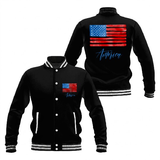 American Flag Baseball Jackets