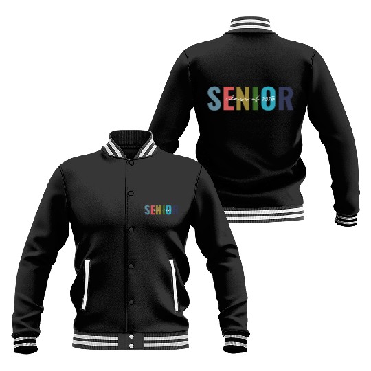 Class of 2025 senior graduation back to school Baseball Jackets