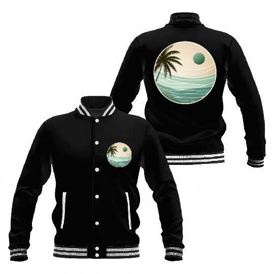 Tropical Sunset Serenity Baseball Jackets