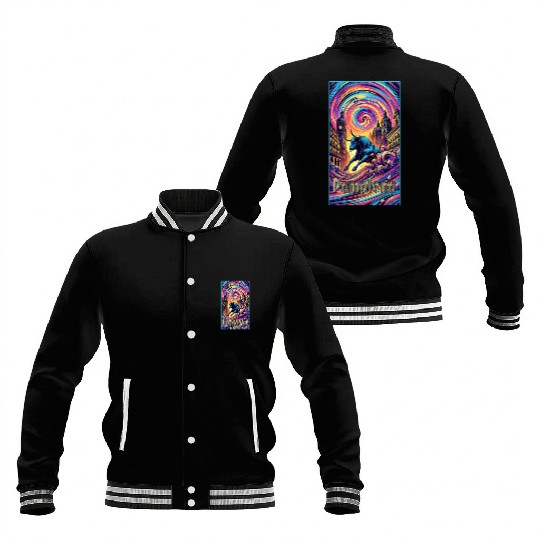 Pamplona Spain art Baseball Jackets