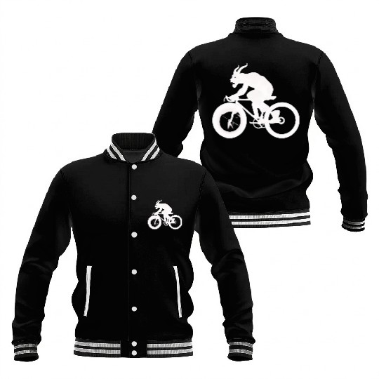 devil on bicycle Baseball Jackets