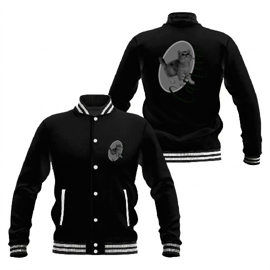 Adorable Cat Lover Design Baseball Jackets