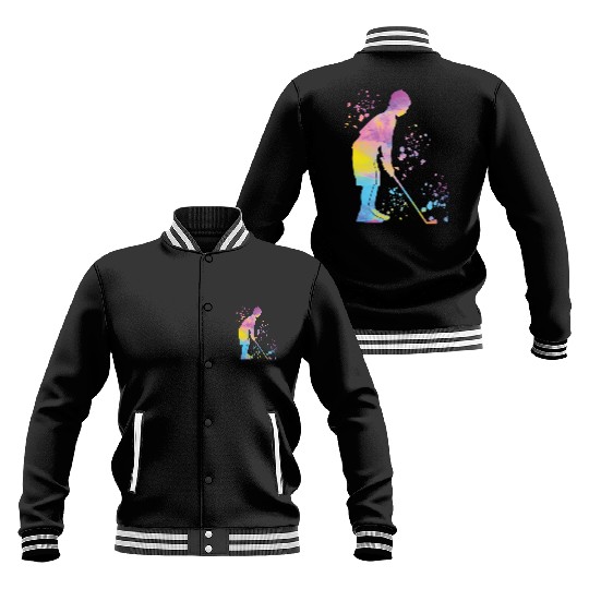 Golfer Colorsplash Kids Miniature Golf Baseball Jackets