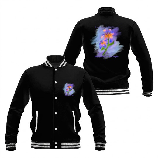 My Midnight Flower Baseball Jackets