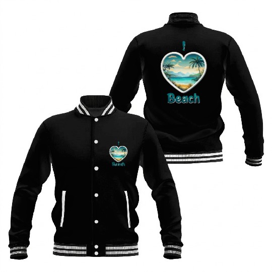 Tropical Serenity Baseball Jackets