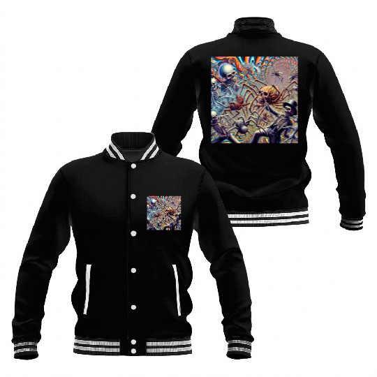 Skeletons vs Zombies Baseball Jackets