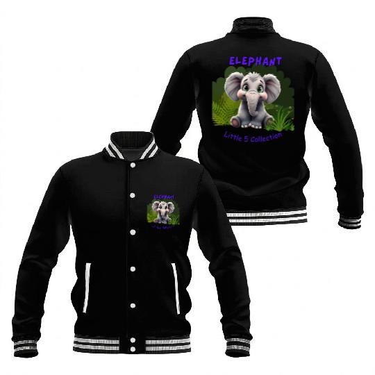 Little 5 Collection - Elephant Baseball Jackets