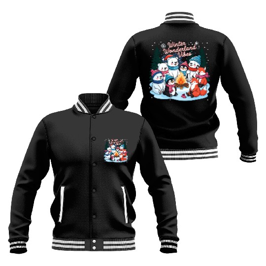 Winter Wonderland Snowflake Baseball Jackets