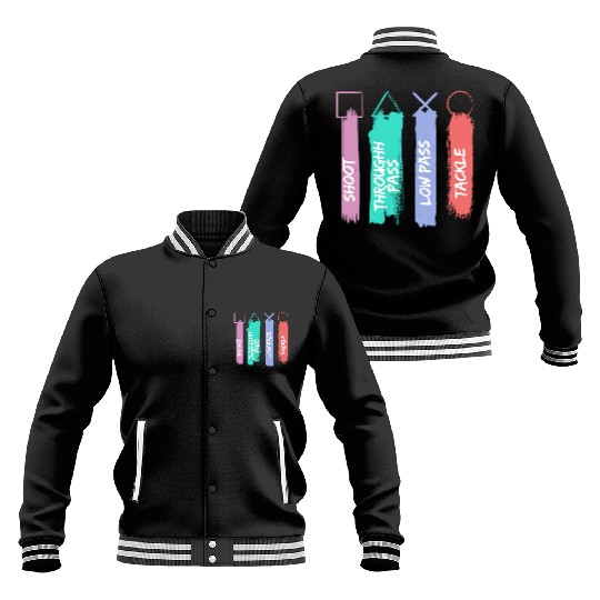 Playstation Button Baseball Jackets