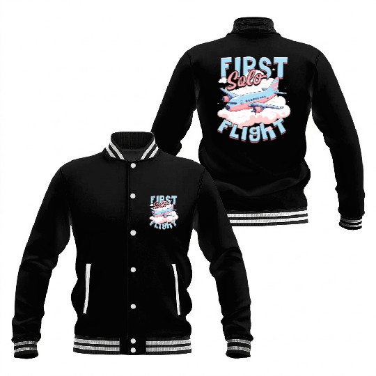 First Solo Flight Pilot Baseball Jackets