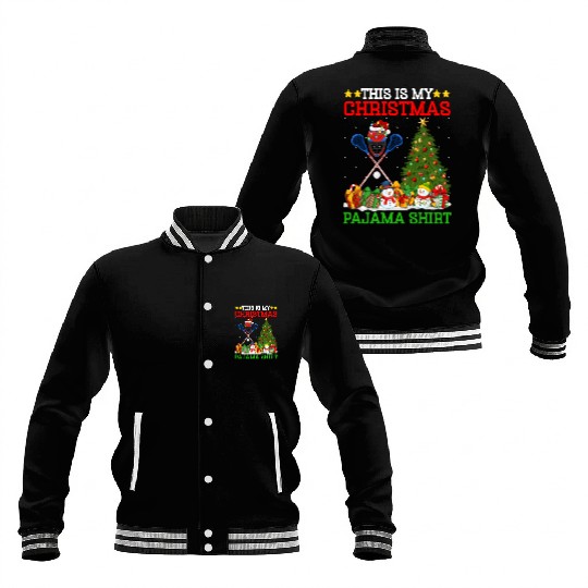 Lacrosse Christmas Tree Lights Baseball Jackets