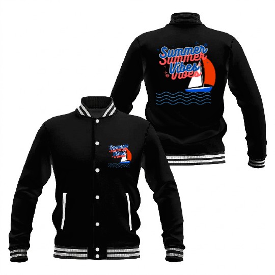 Summer Vibes Baseball Jackets