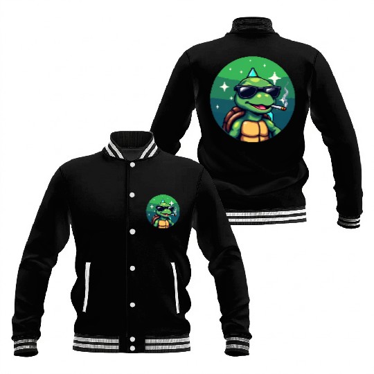 Baseball Jackets Turtle Cool
