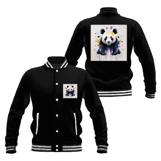 Cyberpunk Panda Baseball Jackets