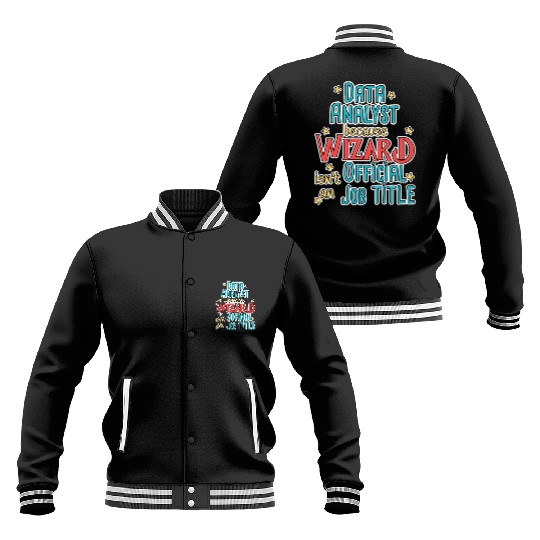 Data Analyst Wizard Data Science Baseball Jackets