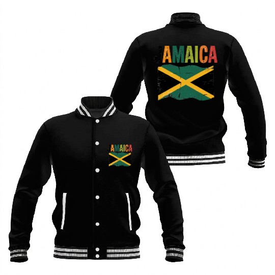 Vibrant Jamaica Baseball Jackets