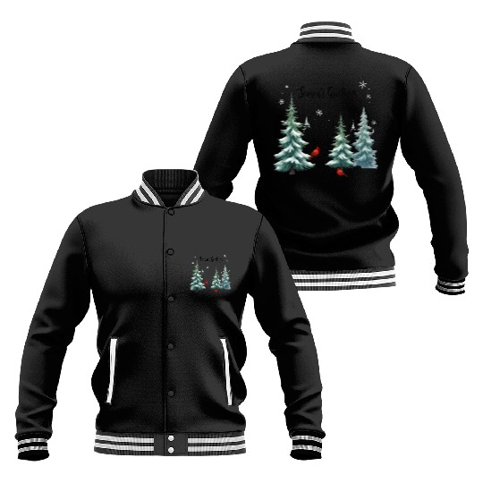 season's greetings Baseball Jackets