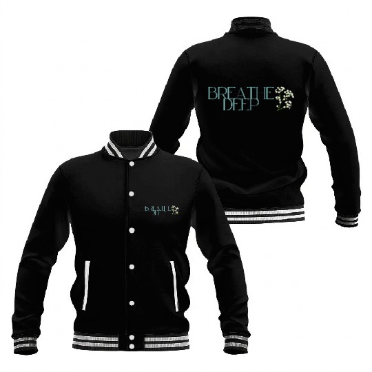 Breathe deep Yoga Baseball Jackets