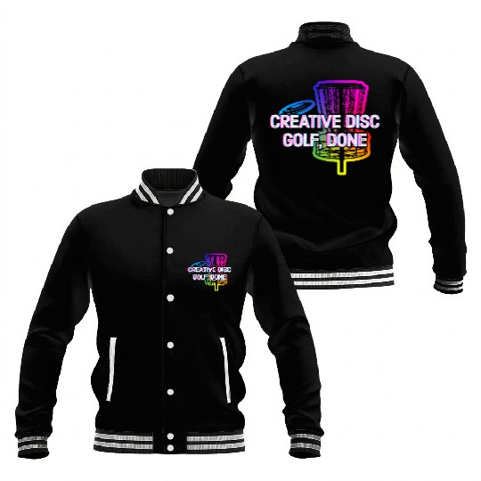 Creative Disc Golf Done Motivational Quote Golfer Baseball Jackets