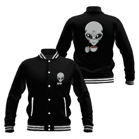 Grey Alien Baseball Jackets