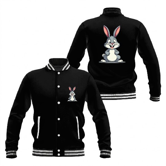 Funny Easter Bunny Cute Bunny Easter Baseball Jackets