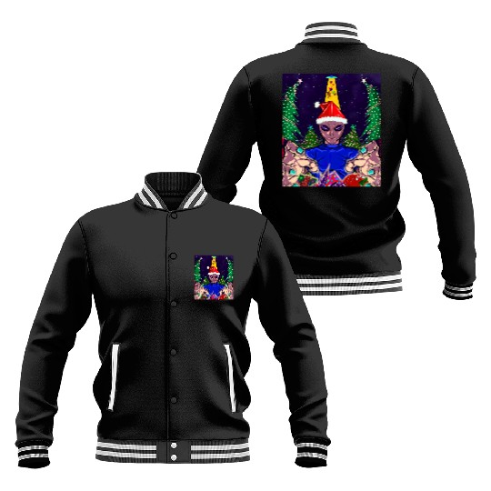 Alien Christmas Gifts Collection Time! Baseball Jackets