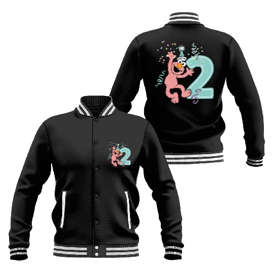 Sesame Street Birthday Design With Elmo Two Years Baseball Jackets