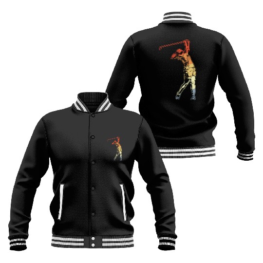 Golfer Lady Baseball Jackets