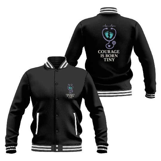 NICU Parent Pride Preemie Warrior Neonatal Baseball Jackets