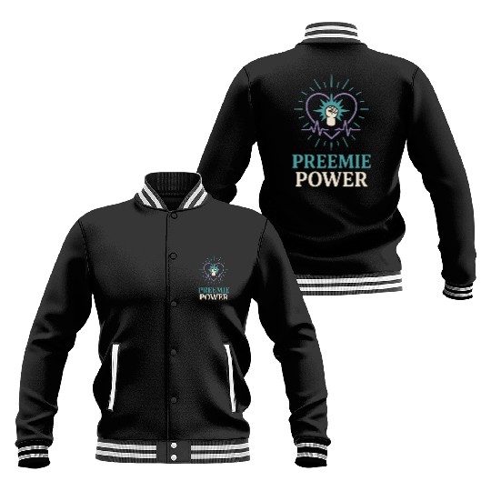 NICU Parent Pride Preemie Warrior Neonatal Baseball Jackets