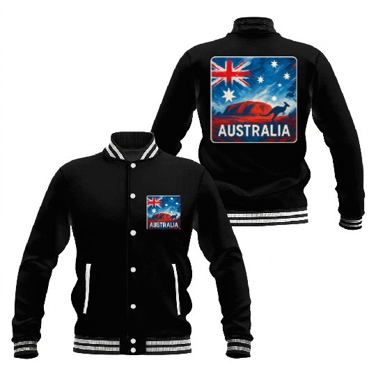 Australia Outback Design Baseball Jackets