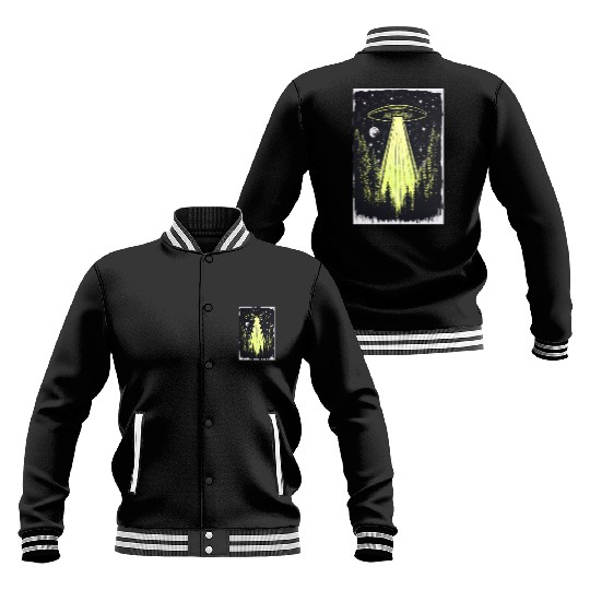 UFO in the Midnight Pines Baseball Jackets