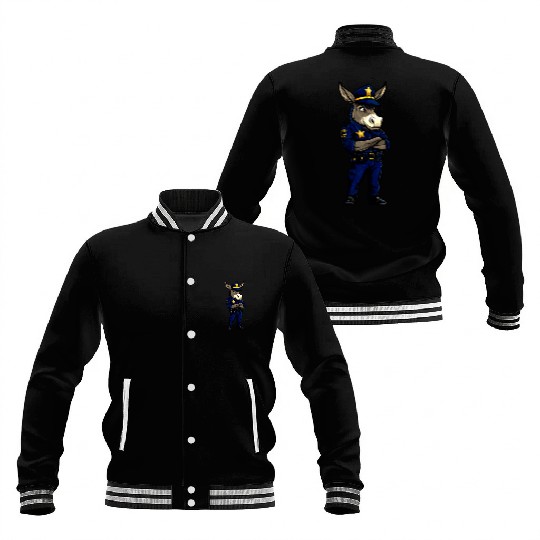 Police donkey Baseball Jackets
