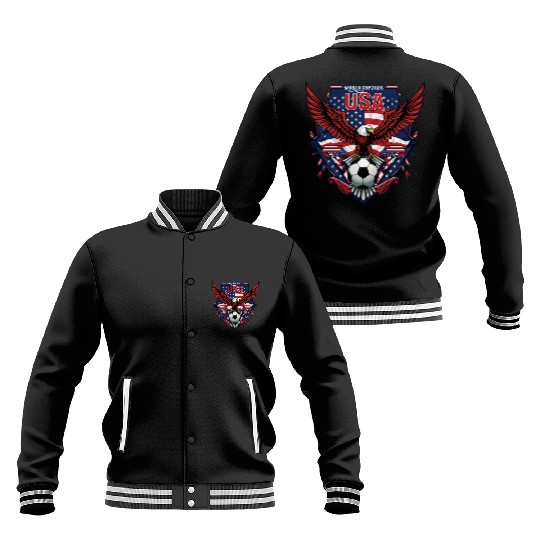 USA Soccer World Cup 2026 Eagle Patriotic Apparel Baseball Jackets