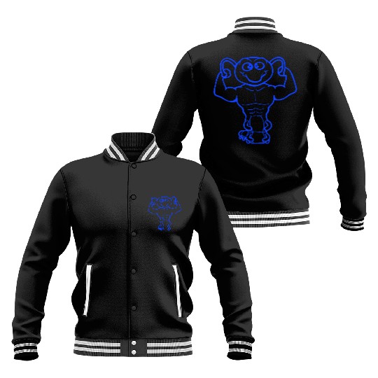 Caterpillar Bodybuilder Muscle Building Strong Fit Baseball Jackets