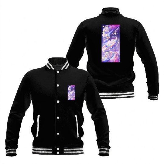 Galaxy Ghost Baseball Jackets