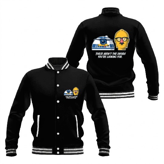 Funny Star Wars droids comic Baseball Jackets