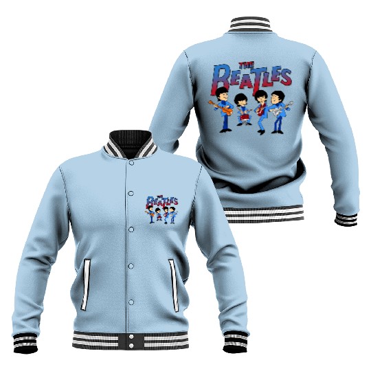 THE BEATLES SATURDAY MORNING CARTOON Baseball Jackets version 3