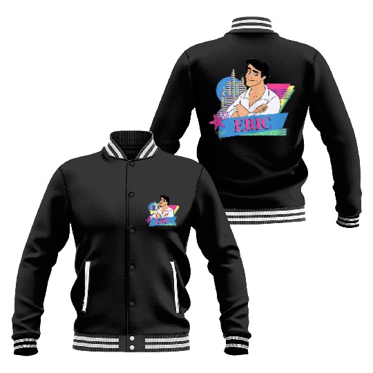 Disneyss The Little Mermaid Retro Couples Matching Prince Eric Baseball Jackets