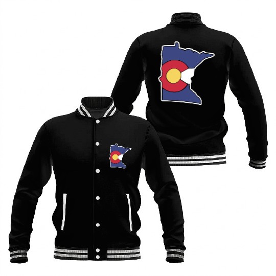 Colorado Flag Minnesota State minnesota grandpa Baseball Jackets